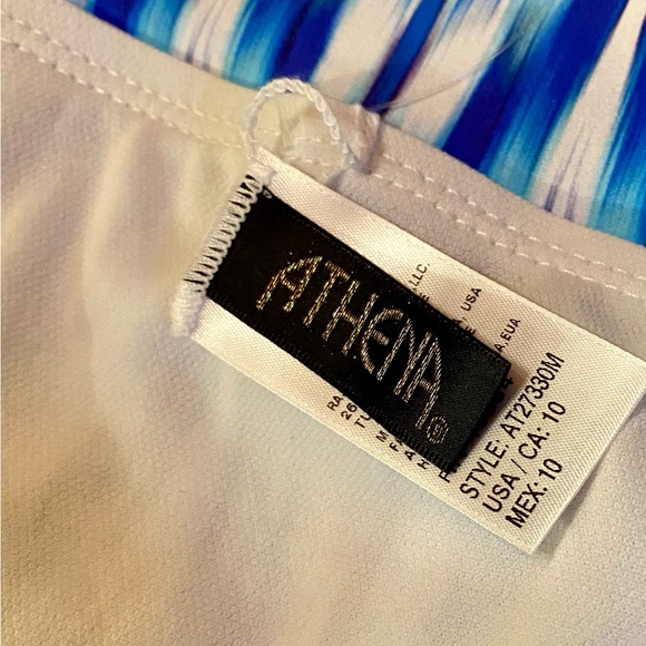 🏖️Athena High Waist Ruched Cascade Swim Bottoms🏖️ NWOT - Picture 6 of 11